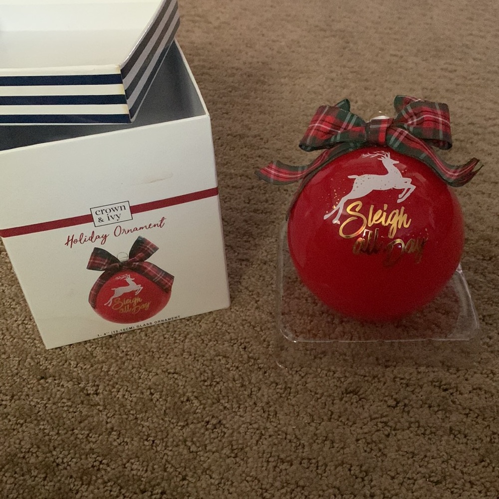 Crown & Ivy holiday ornament
